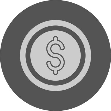 USD Dolar simge vektör illüstrasyonu