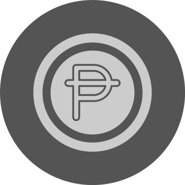 İspanya Peseta Sembolü. Web simgesi basit illüstrasyon