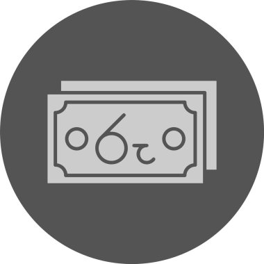 Sri Lanka Rupi web simgesi basit illüstrasyon