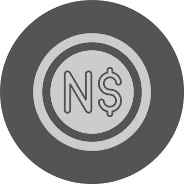 Kiribati Dolar Sembolü. Web simgesi basit illüstrasyon