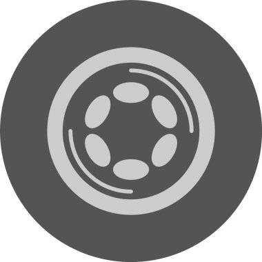 Polkadot web simgesi, basit vektör illüstrasyonu