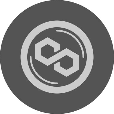 Çokgen web simgesi, basit vektör illüstrasyonu