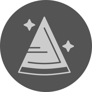 Parti şapka web simgesi, basit vektör illüstrasyonu