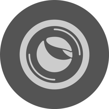 Terra web simgesi, basit vektör illüstrasyonu