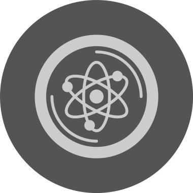 Kozmos web simgesi, basit vektör illüstrasyonu