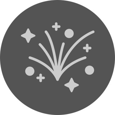 Havai fişek web simgesi, basit vektör illüstrasyonu