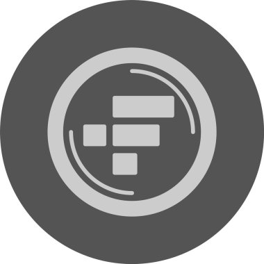  FTX Token logo web simgesi vektör çizimi 