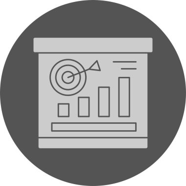 Görev web simgesi, basit vektör illüstrasyonu