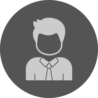 Çalışanların web simgesi, basit vektör illüstrasyonu