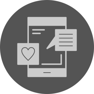 Sosyal medya tanıtım simgesi, vektör illüstrasyonu basit tasarım