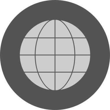 Genel web simgesi, basit vektör illüstrasyonu