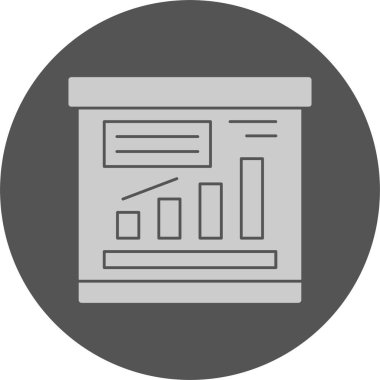 İş planı satır simgesi, illüstrasyon vektör