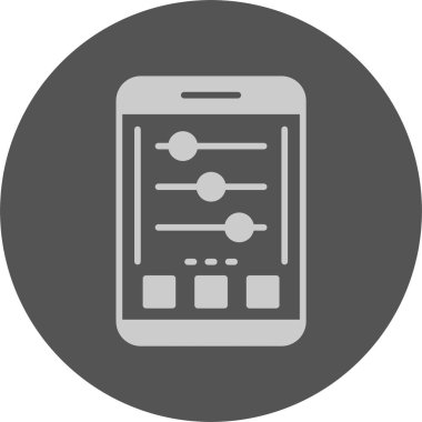 Ayarlar. Web simgesi basit illüstrasyon