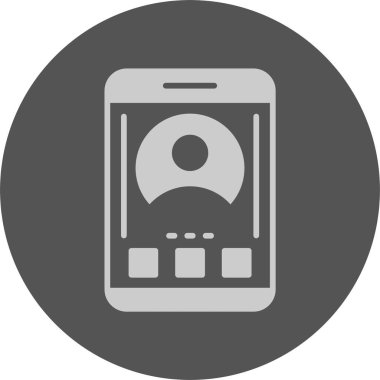 Profil. Web simgesi basit illüstrasyon