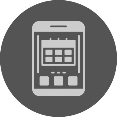 Takvim. Web simgesi basit illüstrasyon