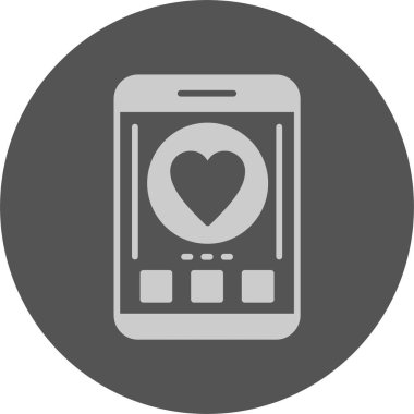 Gibi. Web simgesi basit illüstrasyon