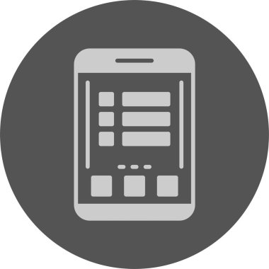 Menü. Web simgesi basit illüstrasyon