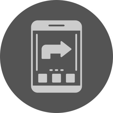 İleri. Web simgesi basit illüstrasyon