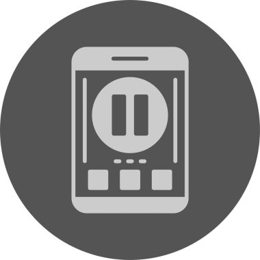 Dur. Web simgesi basit illüstrasyon