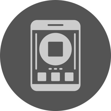 Kes şunu. Web simgesi basit illüstrasyon