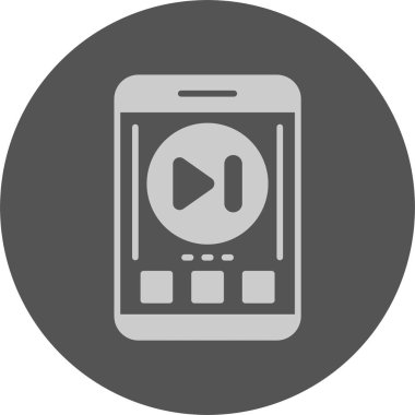 cep telefonu simgesi, vektör illüstrasyonu basit tasarım