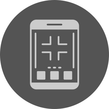 cep telefonu simgesi, vektör illüstrasyonu basit tasarım