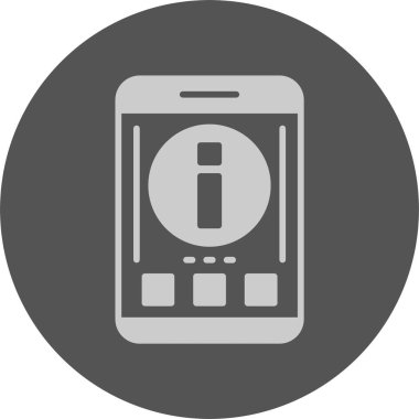 Bilgi. Web simgesi basit illüstrasyon