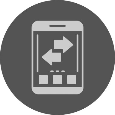 Yenile. Web simgesi basit illüstrasyon