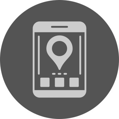 konum. Web simgesi basit illüstrasyon