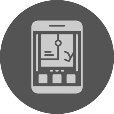 gps. Web simgesi basit illüstrasyon