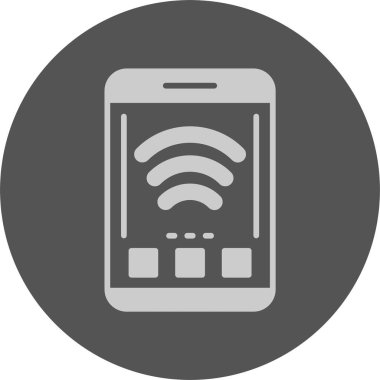 Wi-Fi. Web simgesi basit illüstrasyon