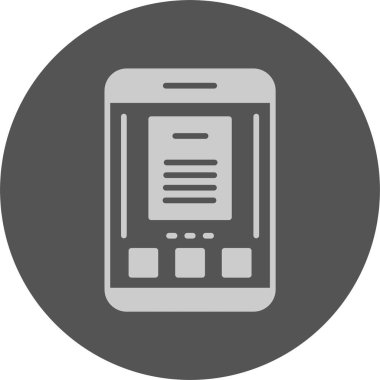 Belge. Web simgesi basit illüstrasyon