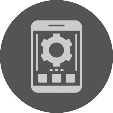 Teçhizat Web simgesi basit illüstrasyon