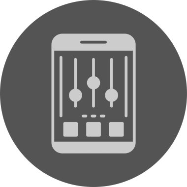 Ayarlar. Web simgesi basit illüstrasyon