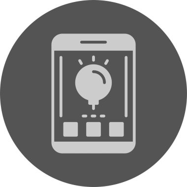 Ampul. Web simgesi basit illüstrasyon