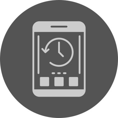 cep telefonu simgesi, vektör illüstrasyonu basit tasarım