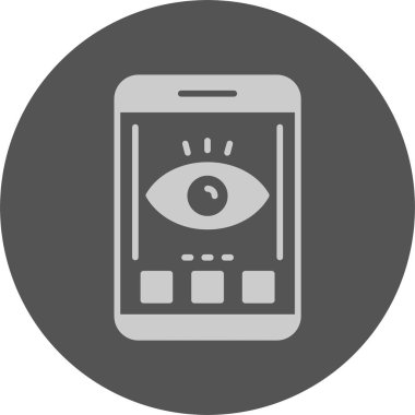 cep telefonu simgesi, vektör illüstrasyonu basit tasarım