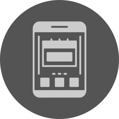 cep telefonu simgesi, vektör illüstrasyonu basit tasarım