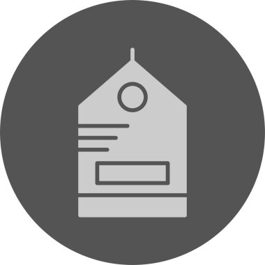 Satış Etiketi web simgesi, basit vektör illüstrasyonu