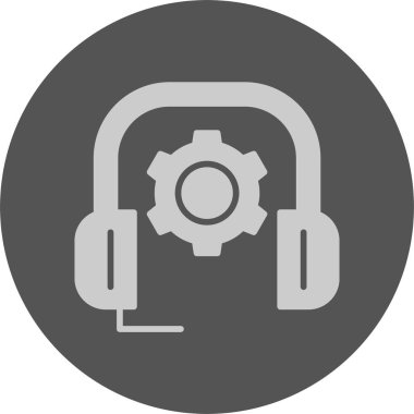 Müşteri Desteği web simgesi, basit vektör illüstrasyonu