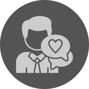 Müşteri geribildirim web simgesi, basit vektör illüstrasyonu