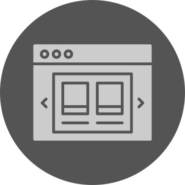 Ürün Atlıkarınca web simgesi, basit vektör illüstrasyonu