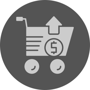 Çok satan web simgesi, basit vektör illüstrasyonu