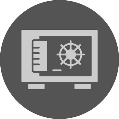 Güvenli ağ simgesi, basit vektör illüstrasyonu