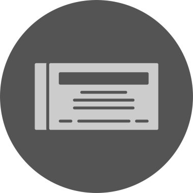 Web simgesini işaretle, basit vektör illüstrasyonuName