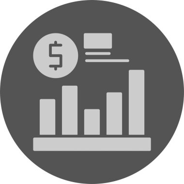 Finans Grafiği. Web simgesi basit tasarım