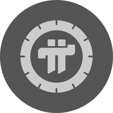 Kripto para birimi. Web simgesi basit illüstrasyon