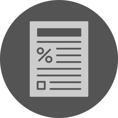 Vergi web simgesi oluşturur, basit vektör illüstrasyonu