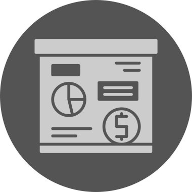 Vergi Planlama. Web simgesi, basit tasarım