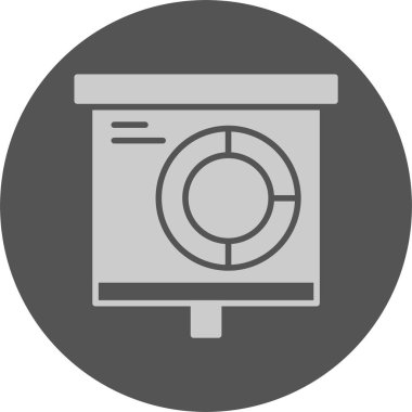 Donut Çizelgesi. Web simgesi basit illüstrasyon